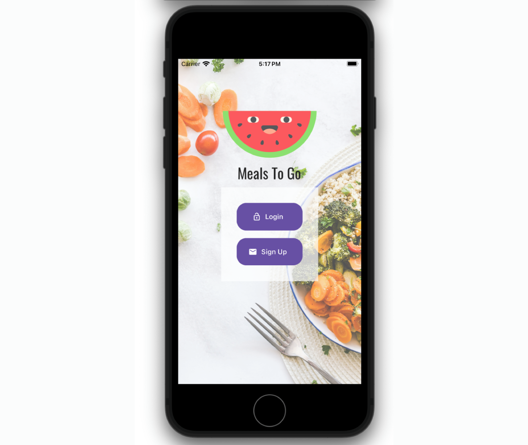 Meals To Go restaurant app screenshot